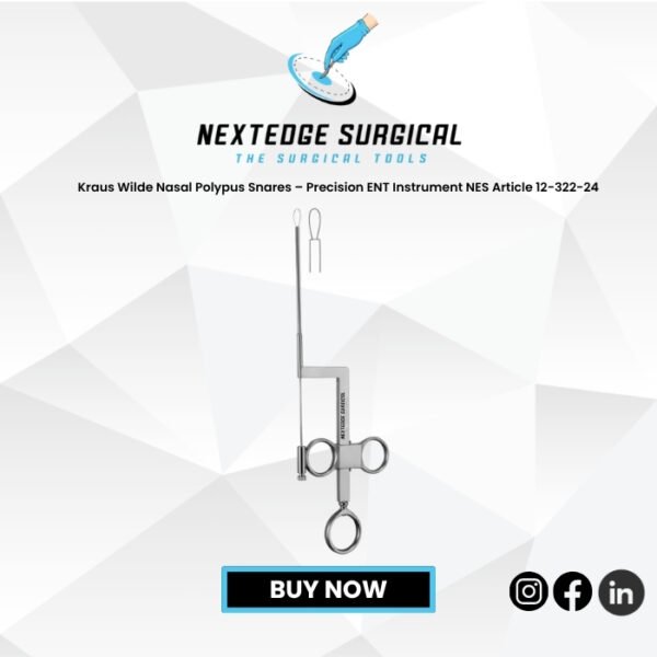 Kraus Wilde Nasal Polypus Snares – Precision ENT Instrument NES Article 12-322-24