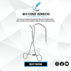 Beck Aorta Clamps & Atraumatic Vascular Forceps Article NES-10-428-20 Article NES-10-429-21 Article NES-10-430-21