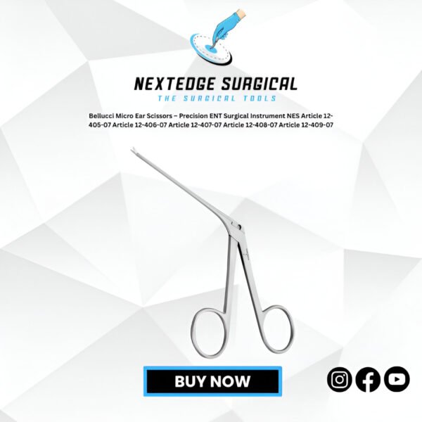 Bellucci Micro Ear Scissors – Precision ENT Surgical Instrument NES Article 12-405-07 Article 12-406-07 Article 12-407-07 Article 12-408-07 Article 12-409-07