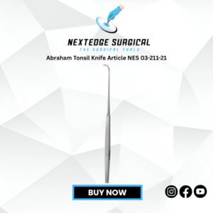 Abraham Tonsil Knife Article NES 03-211-21