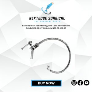 Brain retractor self retaining, with 1 and 2 flexible arm Article NES-09-127-00 Article NES-09-128-00