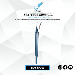 23 G, MICS/MCCS Coaxial Capsulorhexis Forceps Article NES-18-584-01