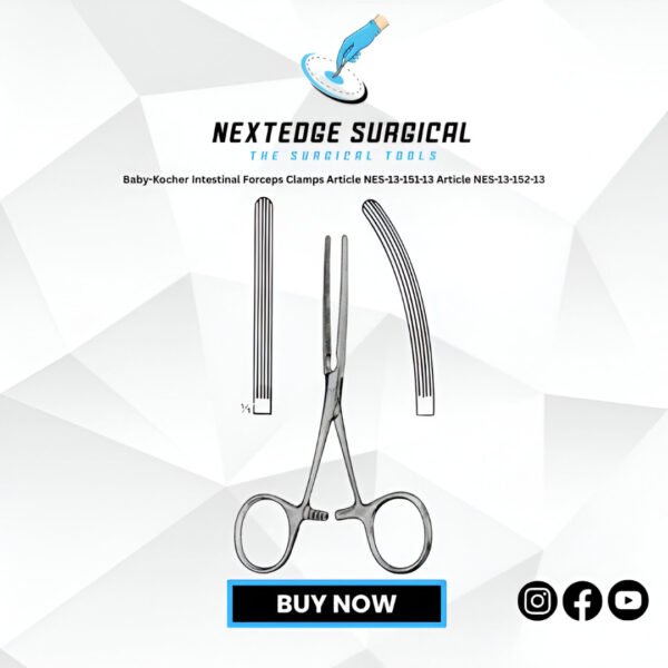 Baby-Kocher Intestinal Forceps Clamps Article NES-13-151-13 Article NES-13-152-13