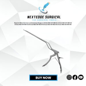 Bayonet Micro Kerrison Laminectomy Rongeurs Article NES-09-488-01 Article NES-09-489-02 Article NES-09-490-03 Article NES-09-491-04 Article NES-09-492-05 Article NES-09-493-06