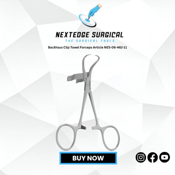 Backhaus Clip Towel Forceps Article NES-06-462-11