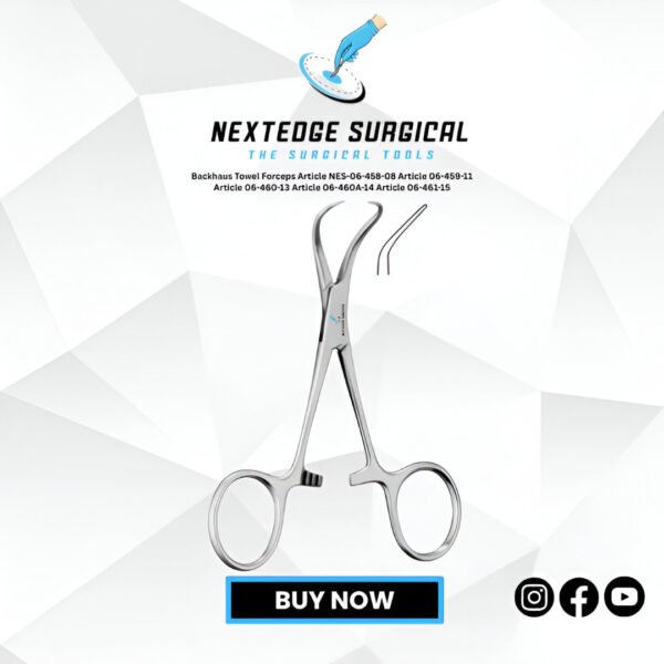Backhaus Towel Forceps Article NES-06-458-08 Article 06-459-11 Article 06-460-13 Article 06-460A-14 Article 06-461-15