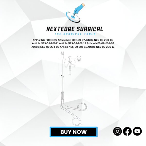 APPLYING FORCEPS Article NES-09-199-07 Article NES-09-200-09 Article NES-09-201-11 Article NES-09-202-13 Article NES-09-203-07 Article NES-09-204-09 Article NES-09-205-11 Article NES-09-206-13
