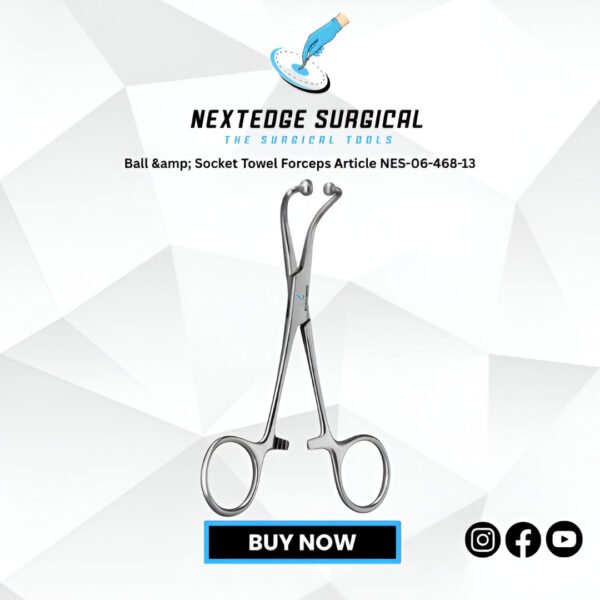 Ball & Socket Towel Forceps Article NES-06-468-13