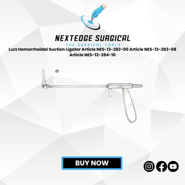 Lurz Hemorrhoidal Suction Ligator Article NES-13-282-00 Article NES-13-283-08 Article NES-13-284-10