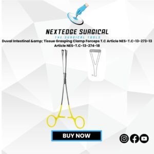 Duval Intestinal & Tissue Grasping Clamp Forceps T.C Article NES-T.C-13-273-13 Article NES-T.C-13-274-18