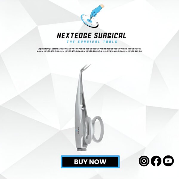 Capsulotomy Scissors Article NES-18-454-07 Article NES-18-455-00 Article NES-18-456-00 Article NES-18-457-00 Article NES-18-458-00 Article NES-18-459-00 Article NES-18-460-00 Article NES-18-461-00 Article NES-18-462-00