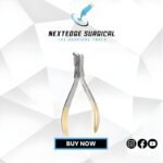 Distal end Cutter, Safety Hold Plier (Ideal for Cutting Wire) TC. Gold Article NES-786-3797