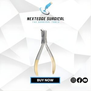 Distal end Cutter, Safety Hold Plier (Ideal for Cutting Wire) TC. Gold Article NES-786-3797