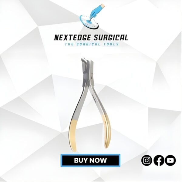 Distal end Cutter, Safety Hold Plier (Ideal for Cutting Wire) TC. Gold Article NES-786-3797