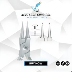 Double Rounded jaw bending pliers, hooks and wire up to .020”/0.51mm Article NES-786-3773