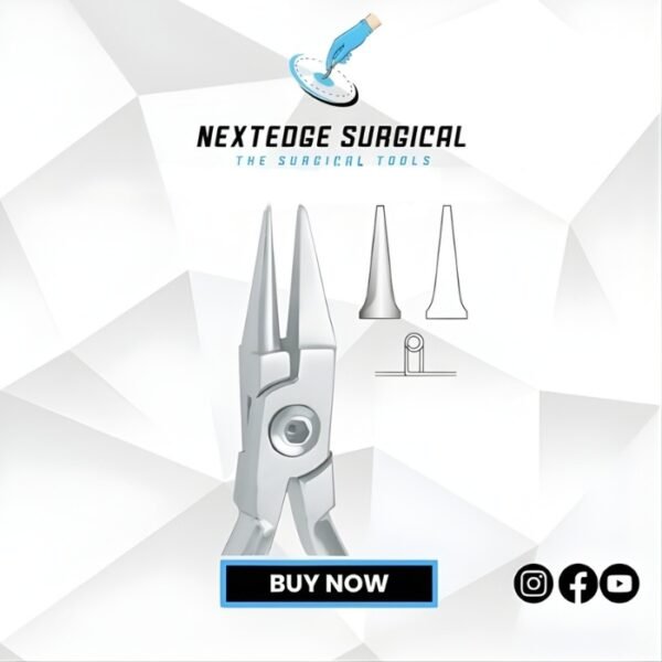 Bird beak plier for light wire bending round, square and rectangular up to .016”/0.41mm Article NES-786-3772