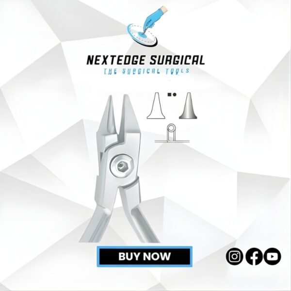 Bird beak plier for bending round, square and rectangle wire up to .30”/.76mm Article NES-786-3771