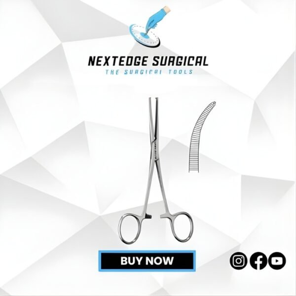 Kocher Haemostatic Forceps 1×2 teeth Article NES-06-272-13 Article NES-06-273-14