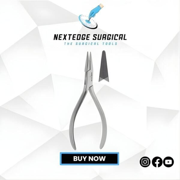 Flat Nose Pliers both sides serrated Article NES-786-3704