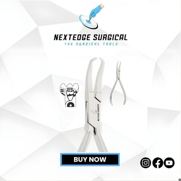Bracket Removing Plier curved for easy removal of brackets in the posterior region Article NES-786-3691