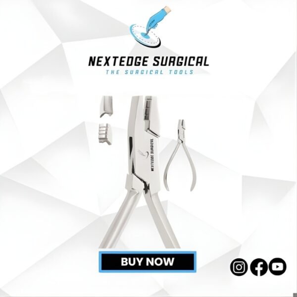 Arch Counting Plier Grooved for double back and triple back bands in 0.30” / 0.76mm & 0.36” / 0.91mm lingual arch wires Article NES-786-3676