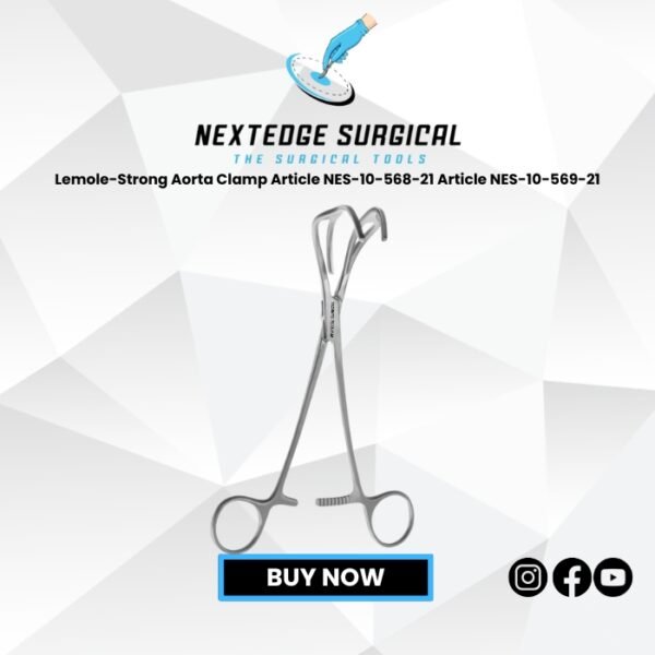 Lemole-Strong Aorta Clamp Article NES-10-568-21 Article NES-10-569-21