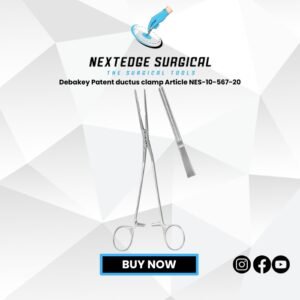 Debakey Patent ductus clamp Article NES-10-567-20