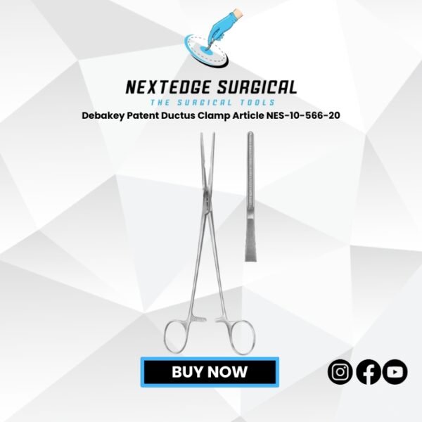 Debakey Patent Ductus Clamp Article NES-10-566-20
