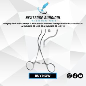 Gregory Profunda Clamps & Atraumatic Vascular Forceps Article NES-10-399-14 Article NES-10-400-16 Article NES-10-401-18