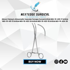 Glover Clamp & Atraumatic Vascular Forceps Curved Article NES-10-420-17 Article NES-10-421-21 Article NES-10-422-24 Article NES-10-423-18 Article NES-10-424-20