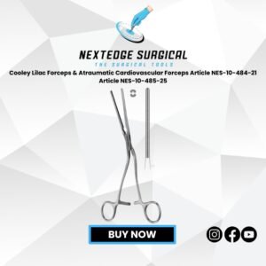Cooley Lilac Forceps & Atraumatic Cardiovascular Forceps Article NES-10-484-21 Article NES-10-485-25