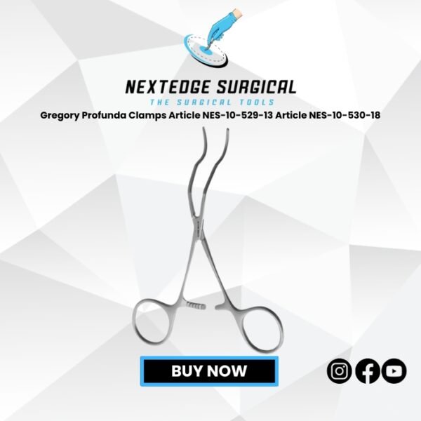 Gregory Profunda Clamps Article NES-10-529-13 Article NES-10-530-18