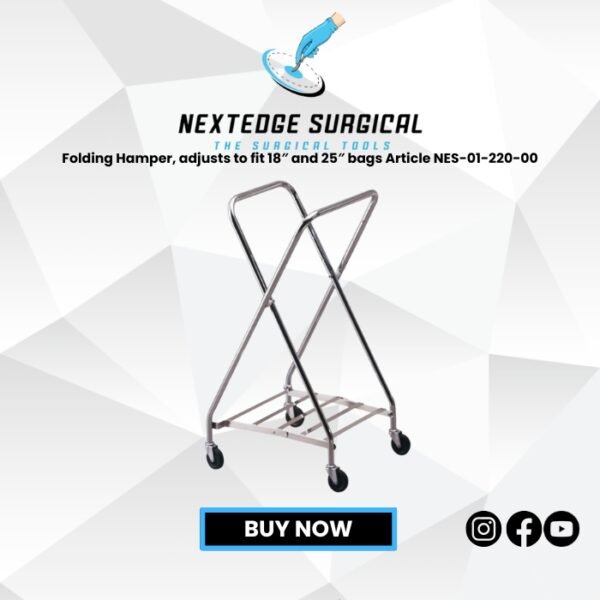 Folding Hamper, adjusts to fit 18″ and 25″ bags Article NES-01-220-00