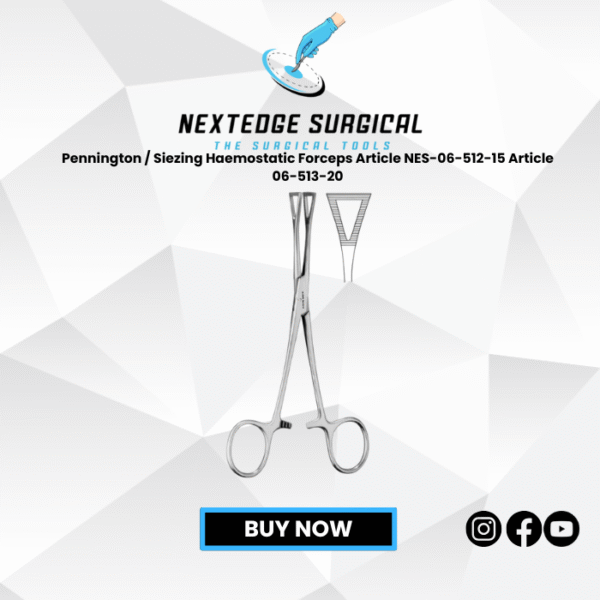 Pennington / Siezing Haemostatic Forceps Article NES-06-512-15 Article 06-513-20