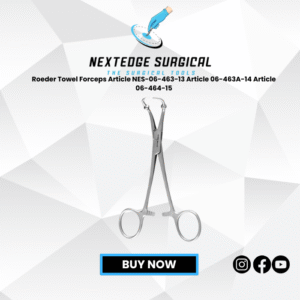 Roeder Towel Forceps Article NES-06-463-13 Article 06-463A-14 Article 06-464-15