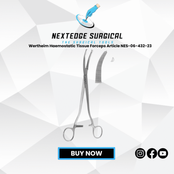 Wertheim Haemostatic Tissue Forceps Article NES-06-432-23