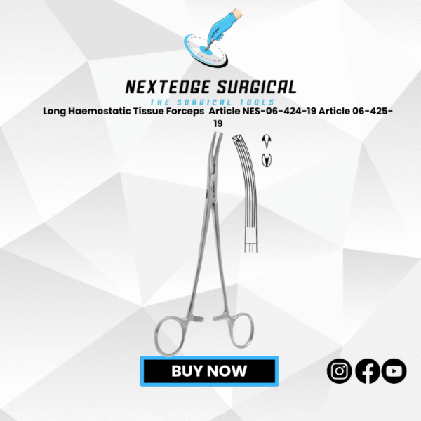 Long Haemostatic Tissue Forceps Article NES-06-424-19 Article 06-425-19