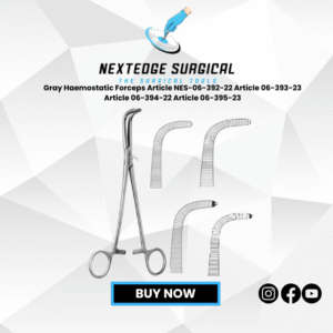 Gray Haemostatic Forceps Article NES-06-392-22 Article 06-393-23 Article 06-394-22 Article 06-395-23