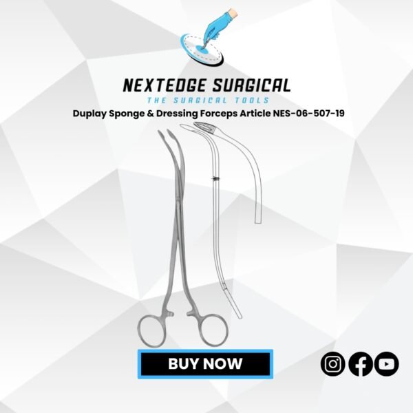 Duplay Sponge & Dressing Forceps Article NES-06-507-19
