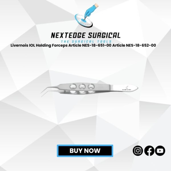 Livernois IOL Holding Forceps Article NES-18-651-00 Article NES-18-652-00