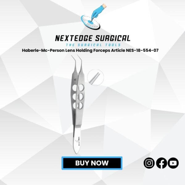 Haberle-Mc-Person Lens Holding Forceps Article NES-18-554-07