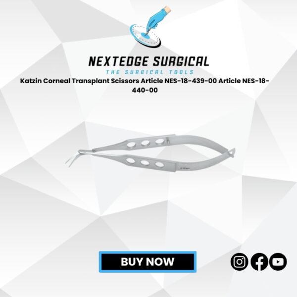 Katzin Corneal Transplant Scissors Article NES-18-439-00 Article NES-18-440-00