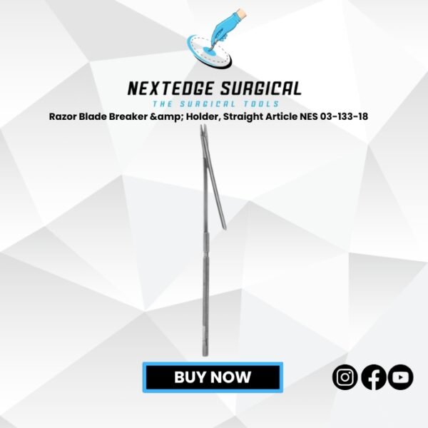 Razor Blade Breaker & Holder, Straight Article NES 03-133-18