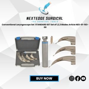 Conventional Laryngoscope Set STANDARD SET Set of 1,2,3 Blades Article NES-01-163-00