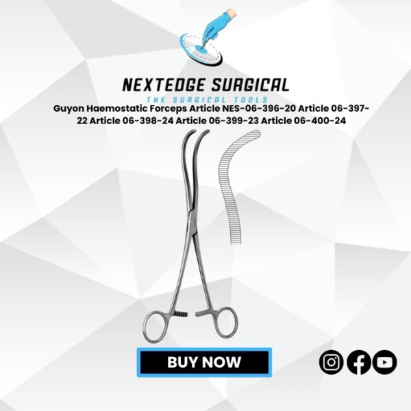 Guyon Haemostatic Forceps Article NES-06-396-20 Article 06-397-22 Article 06-398-24 Article 06-399-23 Article 06-400-24