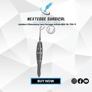 Landers Vitrectomy Lens Forceps Article NES-18-706-11