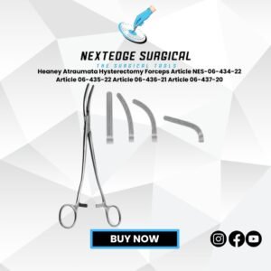Heaney Atraumata Hysterectomy Forceps Article NES-06-434-22 Article 06-435-22 Article 06-436-21 Article 06-437-20