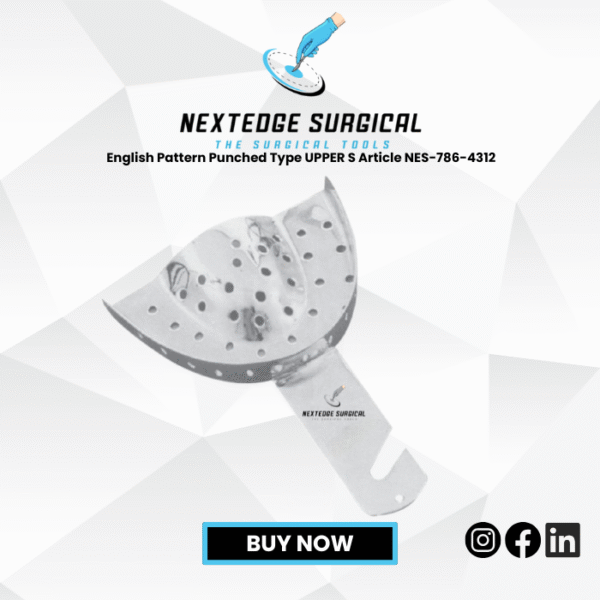 English Pattern Punched Type UPPER S Article NES-786-4312