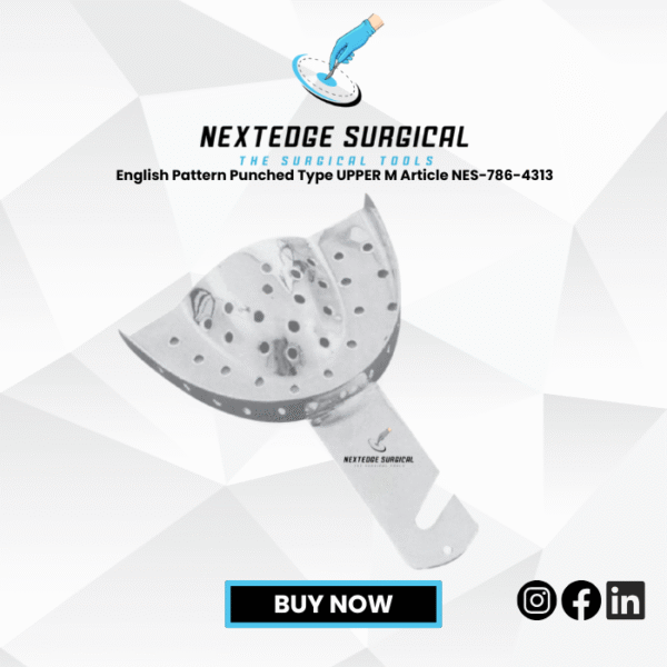 English Pattern Punched Type UPPER M Article NES-786-4313