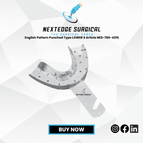 English Pattern Punched Type LOWER S Article NES-786-4316